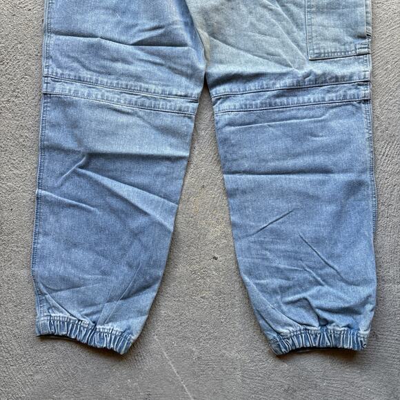 Deadstock 90s Dockers Jeans Mens 29x30 Pleated Denim Levis Cargo Tapered Vintage - Picture 10 of 11